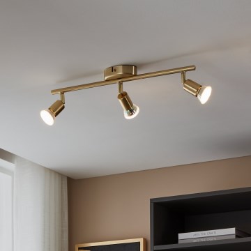 Eglo - LED Σποτ 3xGU10/2,8W/230V 3000K χρυσό