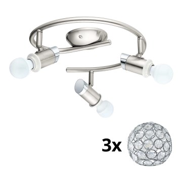 Eglo - LED Σποτ φωτιστικό MY CHOICE 3xE14/4W/230V ματ χρώμιο