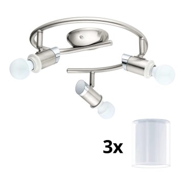 Eglo - LED Σποτ MY CHOICE 3xE14/4W/230V ματ χρώμιο/λευκό