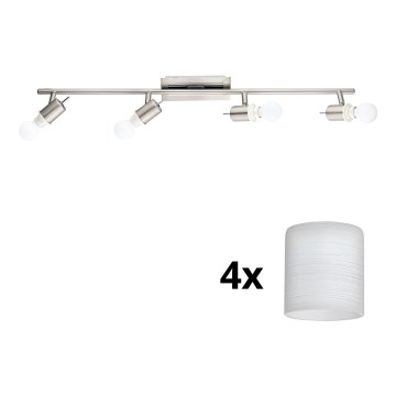 Eglo - LED Σποτ MY CHOICE 4xE14/4W/230V ματ χρώμιο/λευκό