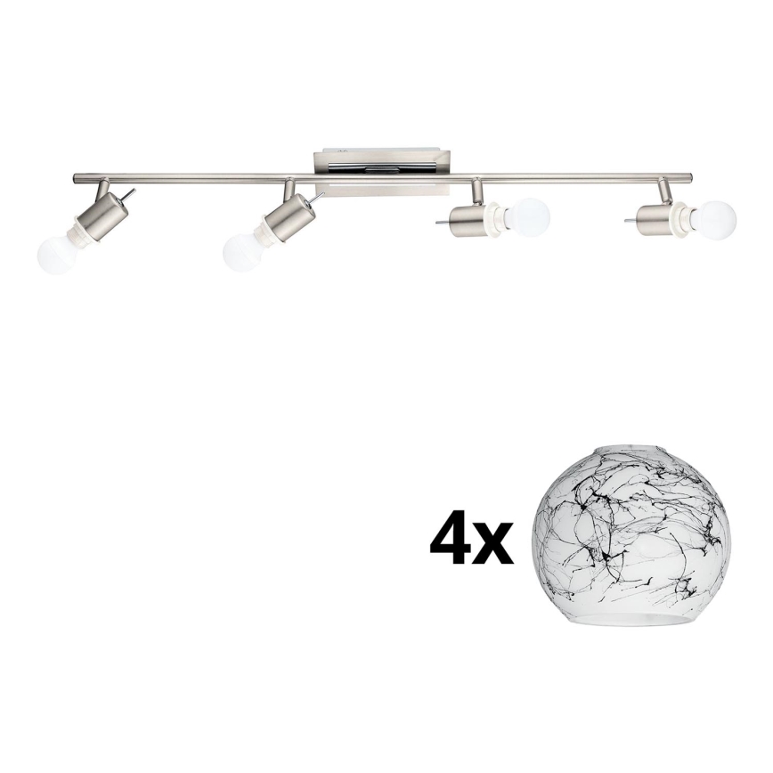 Eglo - LED Σποτ MY CHOICE 4xE14/4W/230V ματ χρώμιο/λευκό/μαύρο