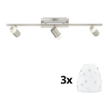 Eglo - LED Σποτ MY CHOICE 3xE14/40W/230V ματ χρώμιο/λευκό