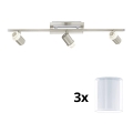 Eglo - LED Σποτ MY CHOICE 3xE14/40W/230V ματ χρώμιο/λευκό