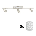 Eglo - LED Σποτ MY CHOICE 3xE14/40W/230V ματ χρώμιο/λευκό