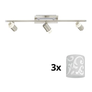 Eglo - LED Σποτ MY CHOICE 3xE14/40W/230V ματ χρώμιο/λευκό