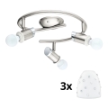 Eglo - LED Σποτ MY CHOICE 3xE14/4W/230V ματ χρώμιο/λευκό
