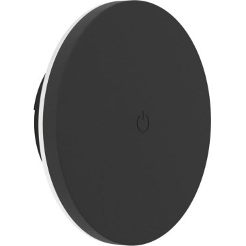 Eglo - LED ρυθμιζόμενο επαναφορτιζόμενο επιτοίχιο εξωτερικό φωτιστικό με έλεγχο αφής LED/5W/5V 2000 mAh 3000/4000/6500K IP44 μαύρο