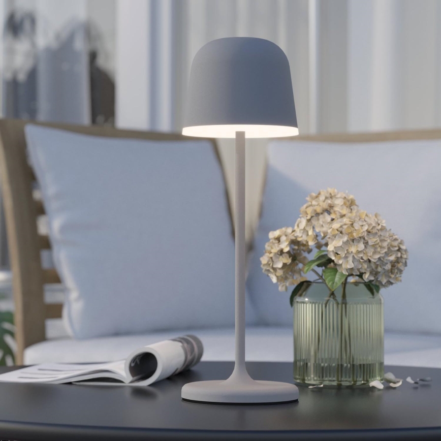 Eglo - LED Ρυθμιζόμενος εξωτερικός επαναφορτιζόμενος φωτισμός LED/2,2W/5V 1800 mAh γκρι IP54