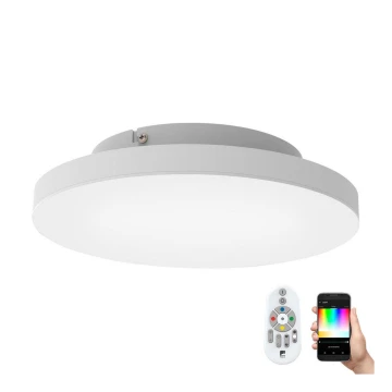 Eglo - LED RGB Ρυθμιζόμενο φωτιστικό οροφής TURCONA-C LED/15W/230V + τηλεχειριστήριο
