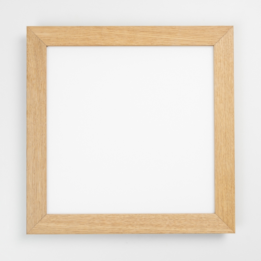 Eglo - LED RGB ρυθμιζόμενο επιφανειακό πάνελ SALOBRENA-C WOOD LED/40W/230V 2700-6500K 49,5x49,5 cm καφέ + τηλεχειριστήριο