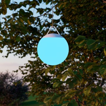 Eglo - LED RGB Ρυθμιζόμενο υπαίθριο επαναφορτιζόμενο φωτιστικό LED/2600 mAh IP44 λευκό + τηλεχειριστήριο