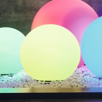 Eglo - LED RGB Ρυθμιζόμενος εξωτερικός φωτισμός 1xE27/9W/230V 2700-6500K IP65 Ø390