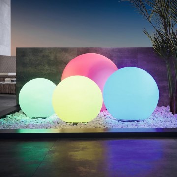 Eglo - LED RGB Ρυθμιζόμενος εξωτερικός φωτισμός 1xE27/9W/230V 2700-6500K IP65 Ø600