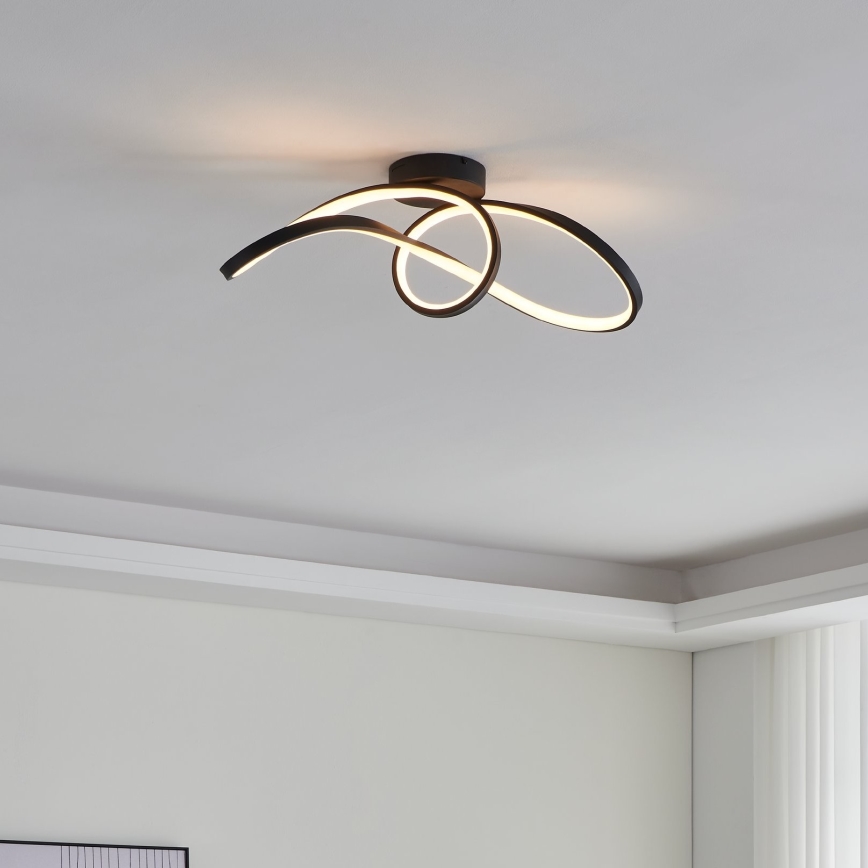 Eglo - LED RGBW Dimmable φωτιστικό οροφής LED/22W/230V 2700-6500K μαύρο