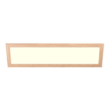 Eglo - LED RGBW Dimming σταθερό/χωνευτό panel SALOBRENA-C WOOD LED/34W/230V 2700-6500K 34x124 cm καφέ + τηλεχειριστήριο