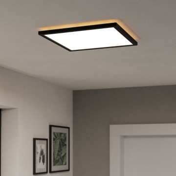 Eglo - LED RGBW Φωτιστικό οροφής μπάνιου dimming LED/17,6W/230V 2700-6500K 39x39 cm IP44 μαύρο ZigBee
