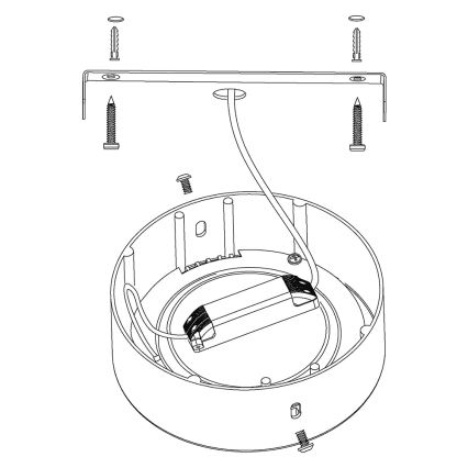 Eglo - Ρυθμιζόμενο φωτιστικό οροφής LED RGBW FUEVA-C LED/21W/230V Διάμετρος 30 cm