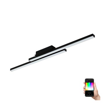 Eglo - LED RGBW Ρυθμιζόμενο φωτιστικό οροφής LED/32W/230V μαύρο ZigBee