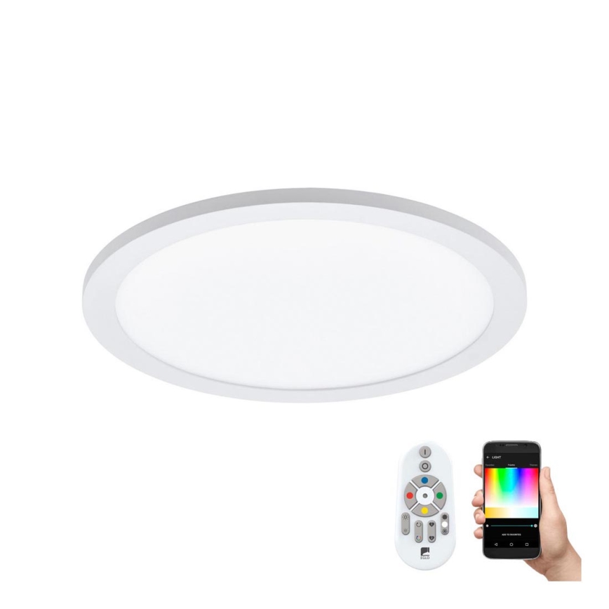 Eglo - LED RGBW Ρυθμιζόμενο φωτιστικό οροφής SARSINA-C LED/16W/230V + τηλεχειριστήριο