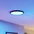 Eglo - LED RGBW ρυθμιζόμενο φωτιστικό οροφής για μπάνιο LED/17,5W/230V 2700-6500K Ø 38,9 εκ. IP44 μαύρο