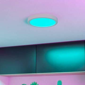 Eglo - LED RGBW Ρυθμιζόμενο φωτιστικό οροφής μπάνιου LED/11,2W/230V 2700-6500K διάμ. 21,1 εκ. IP44 λευκό