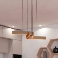 Eglo - LED RGBW Ρυθμιζόμενο κρεμαστό φωτιστικό με ανάρτηση σε καλώδιο 2xLED/18W/230V 2700-6500K χάλκινο/μαύρο