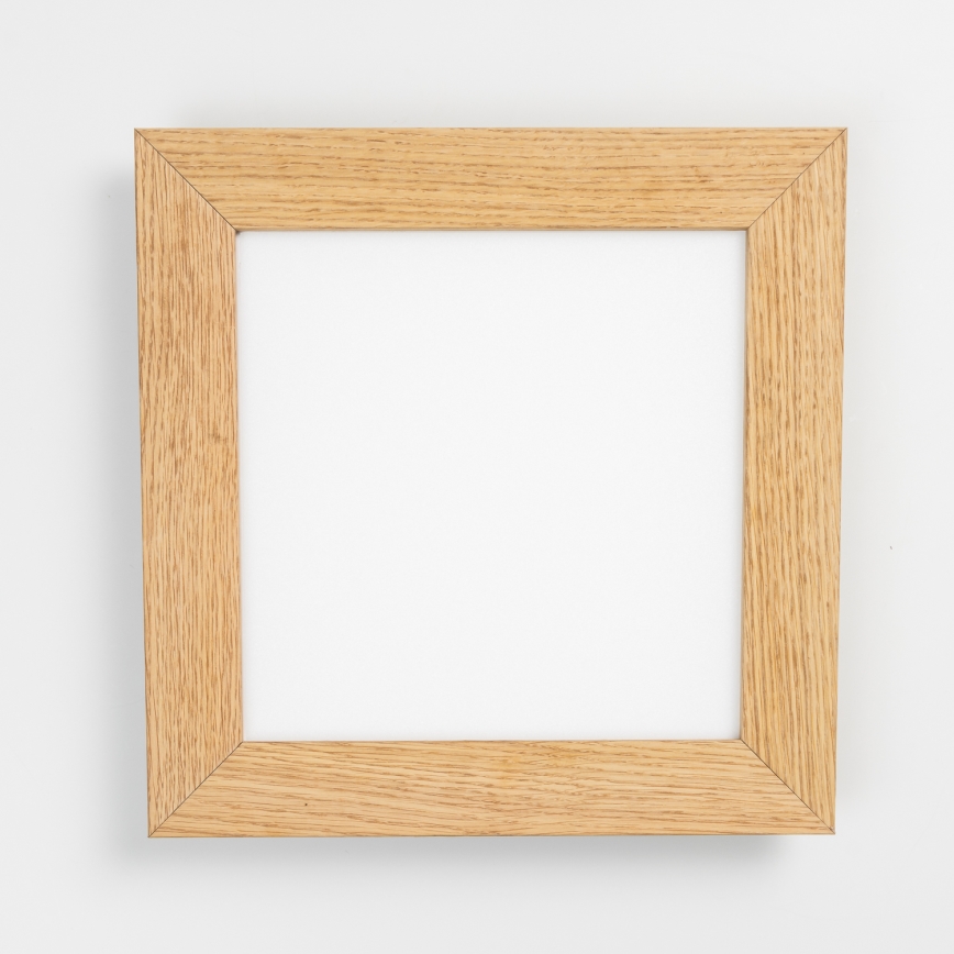 Eglo - LED RGBW Ρυθμιζόμενο επιφανειακό πάνελ SALOBRENA-C WOOD LED/16W/230V 2700-6500K 34x34 cm καφέ + τηλεχειριστήριο