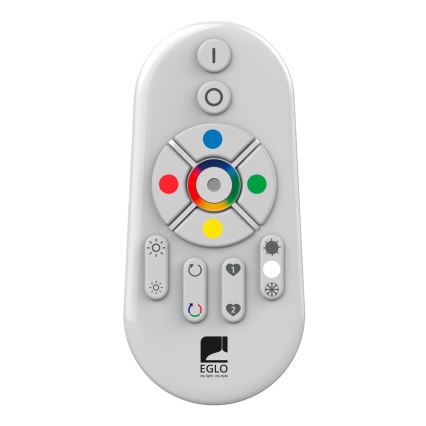 Eglo - LED RGBW Ρυθμιζόμενο επιφανειακό πάνελ SALOBRENA-C WOOD LED/16W/230V 2700-6500K 34x34 cm καφέ + τηλεχειριστήριο