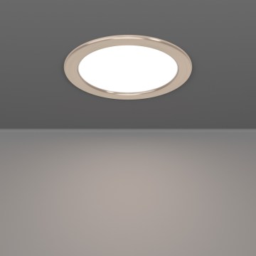 Eglo - LED RGBW ρυθμιζόμενο εντοιχισμένο φωτιστικό μπάνιου LED/9,5W/230V 2700-6500K Ø 16,8 cm IP44 ματ χρώμιο