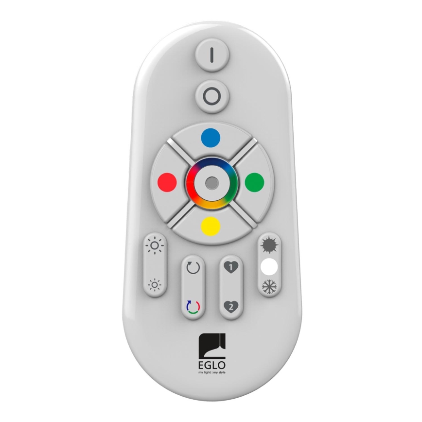 Eglo - LED RGBW Ρυθμιζόμενο επιτοίχιο πάνελ SALOBRENA-C WOOD LED/16W/230V 2700-6500K 34x34 εκ. καφέ + τηλεχειριστήριο