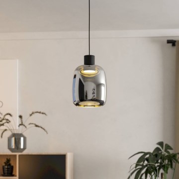 Eglo - LED RGBW Κρεμαστό φωτιστικό οροφής ντιμαριζόμενο LED/3,7W/230V 2700-6500K μαύρο ZigBee