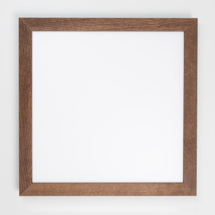 Eglo - LED RGBW Πλαφονιέρα οροφής ντιμαριζόμενη SALOBRENA-C WOOD LED/30,5W/230V 2700-6500K 64x64 cm σκούρο καφέ + τηλεχειριστήριο