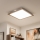 Eglo - LED RGBW Πλαφονιέρα οροφής ντιμαριζόμενη SALOBRENA-C WOOD LED/34W/230V 2700-6500K 64x64 cm καφέ + τηλεχειριστήριο