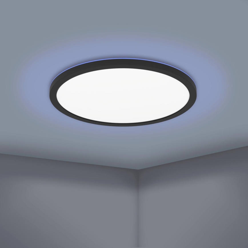 Eglo - LED RGBW Ρυθμιζόμενο φωτιστικό οροφής LED/16,5W/230V μαύρο ZigBee