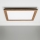 Eglo - LED RGBW Ρυθμιζόμενο φωτιστικό οροφής SALOBRENA-C WOOD LED/30,5W/230V 2700-6500K 64x64 εκ. καφέ + τηλεχειριστήριο