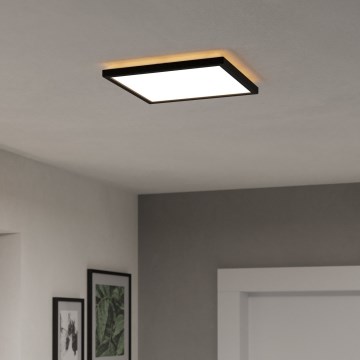 Eglo - LED RGBW Φωτιστικό οροφής μπάνιου dimming LED/13,4W/230V 2700-6500K 29x29 cm IP44 μαύρο