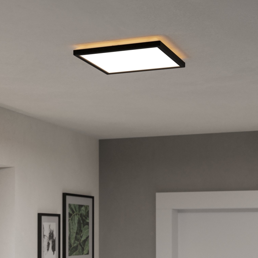 Eglo - LED RGBW Φωτιστικό οροφής μπάνιου dimming LED/13,4W/230V 2700-6500K 29x29 cm IP44 μαύρο