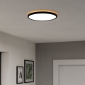 Eglo - LED RGBW Φωτιστικό οροφής μπάνιου dimming LED/13,9W/230V 2700-6500K διάμετρος 30 cm IP44 μαύρο ZigBee