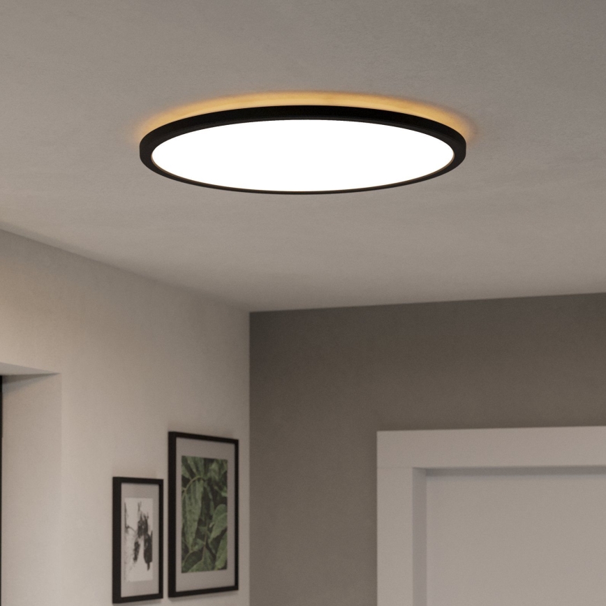 Eglo - LED RGBW Φωτιστικό οροφής μπάνιου dimming LED/16,8W/230V 2700-6500K διάμετρος 50 cm IP44 μαύρο ZigBee