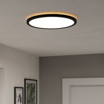 Eglo - LED RGBW Φωτιστικό οροφής μπάνιου dimming LED/18,5W/230V 2700-6500K pr.38,9cm IP44 μαύρο ZigBee