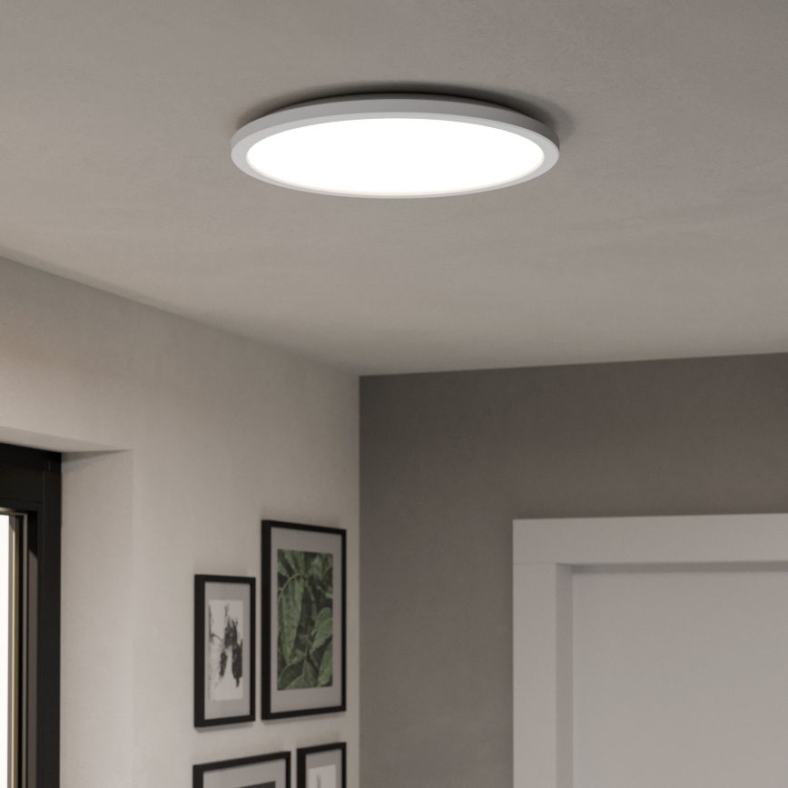 Eglo - LED RGBW Φωτιστικό οροφής μπάνιου dimming LED/18,5W/230V 2700-6500K διάμετρος 38,9cm IP44 λευκό ZigBee