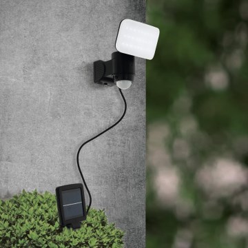 Eglo - LED Solcells vägglampa med sensor LED/3,7V 1800 mAh IP44