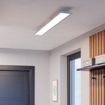 Eglo - LED επιφανειακό πάνελ με δυνατότητα ρύθμισης φωτεινότητας LED/28,3W/230V 2700-6500K 120x15 cm λευκό + τηλεχειριστήριο