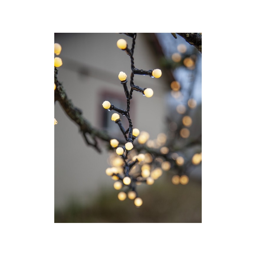 Eglo - LED Εξωτερικά Χριστουγεννιάτικα λαμπάκια 300xLED/8 λειτουργίες 11m IP44 ζεστό λευκό