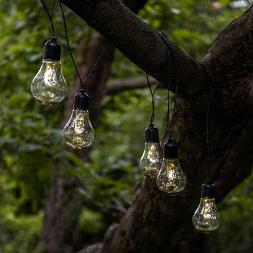 Eglo - LED Εξωτερικό διακοσμητικό φωτιστικό αλυσίδα 10xLED/0,06W/3V 2xAA IP44