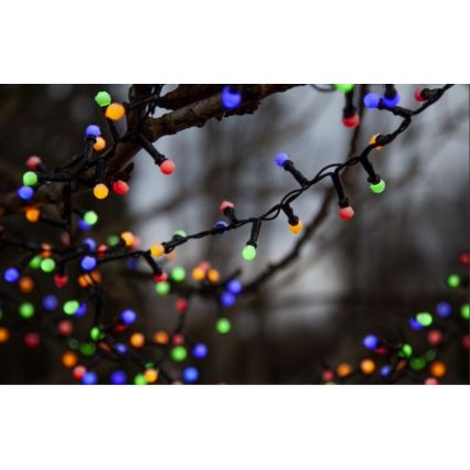 Eglo 472-53 - LED Εξωτερικά Χριστουγεννιάτικα λαμπάκια BERRY MINI 700xLED/8 λειτουργίες 14m πολύχρωμα IP44