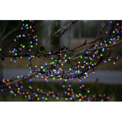 Eglo 472-53 - LED Εξωτερικά Χριστουγεννιάτικα λαμπάκια BERRY MINI 700xLED/8 λειτουργίες 14m πολύχρωμα IP44
