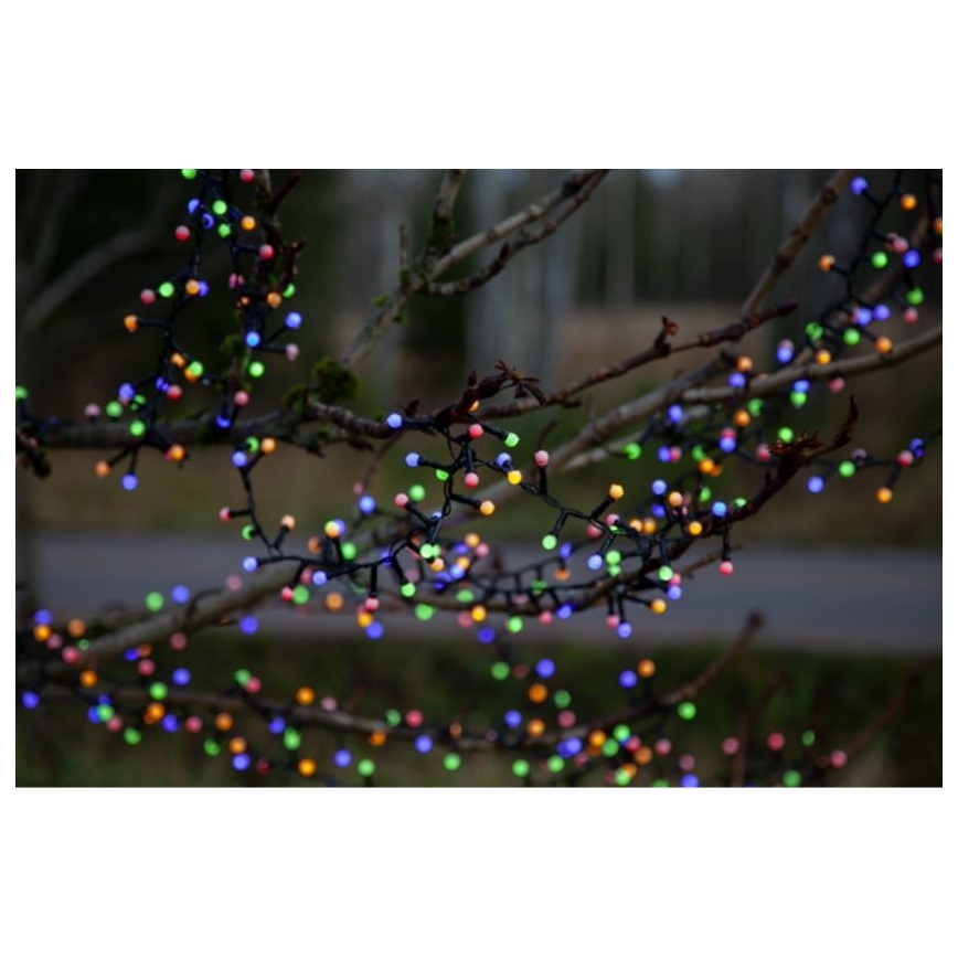 Eglo 472-53 - LED Εξωτερικά Χριστουγεννιάτικα λαμπάκια BERRY MINI 700xLED/8 λειτουργίες 14m πολύχρωμα IP44