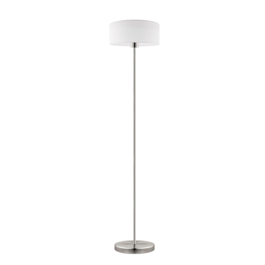 Eglo - LED  Επιδαπέδιο φωτιστικό TUNJA 1xE27/60W/230V ματ χρώμιο/λευκό