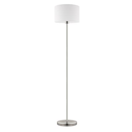 Eglo - LED  Επιδαπέδιο φωτιστικό TUNJA 1xE27/60W/230V ματ χρώμιο/λευκό